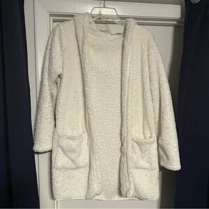 2/$15 Cozy White Fleece Cardigan